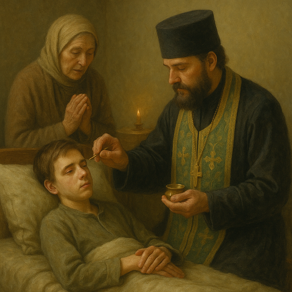 Можно ли соборовать внука, если ему 14 лет и он тяжело болен?