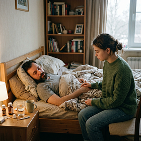 У отца рак, помогаю ему как могу, но долгая разлука с мужем, из-за отъезда к отцу, дается очень тяжело. Как мне быть? 