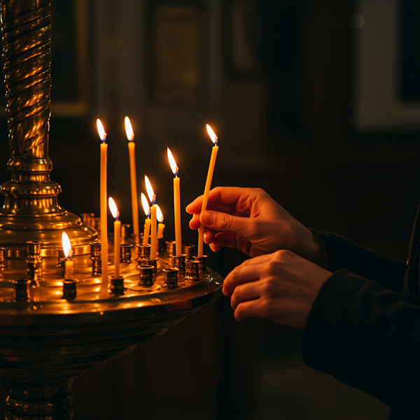 Можно ли поставить свечу «За здравие» за человека другой веры(ислам)?