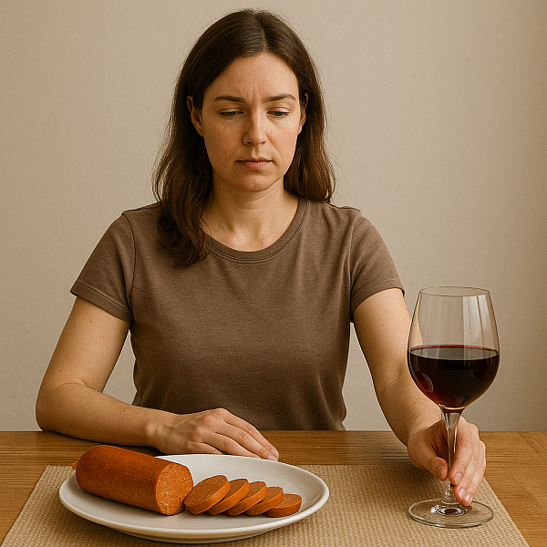 Можно ли во время Великого поста есть веганскую колбасу и пить немного вина?